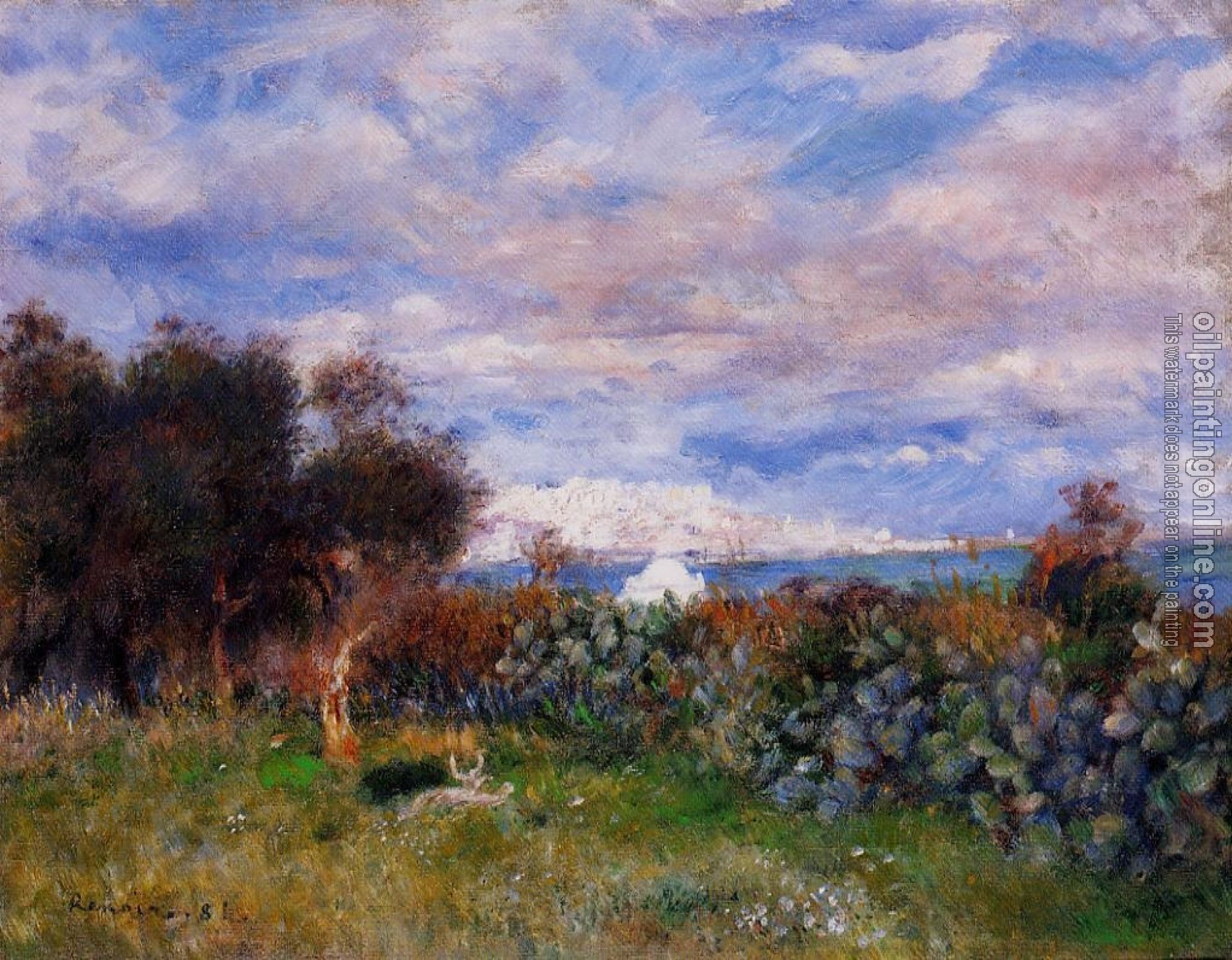 Renoir, Pierre Auguste - The Bay of Algiers